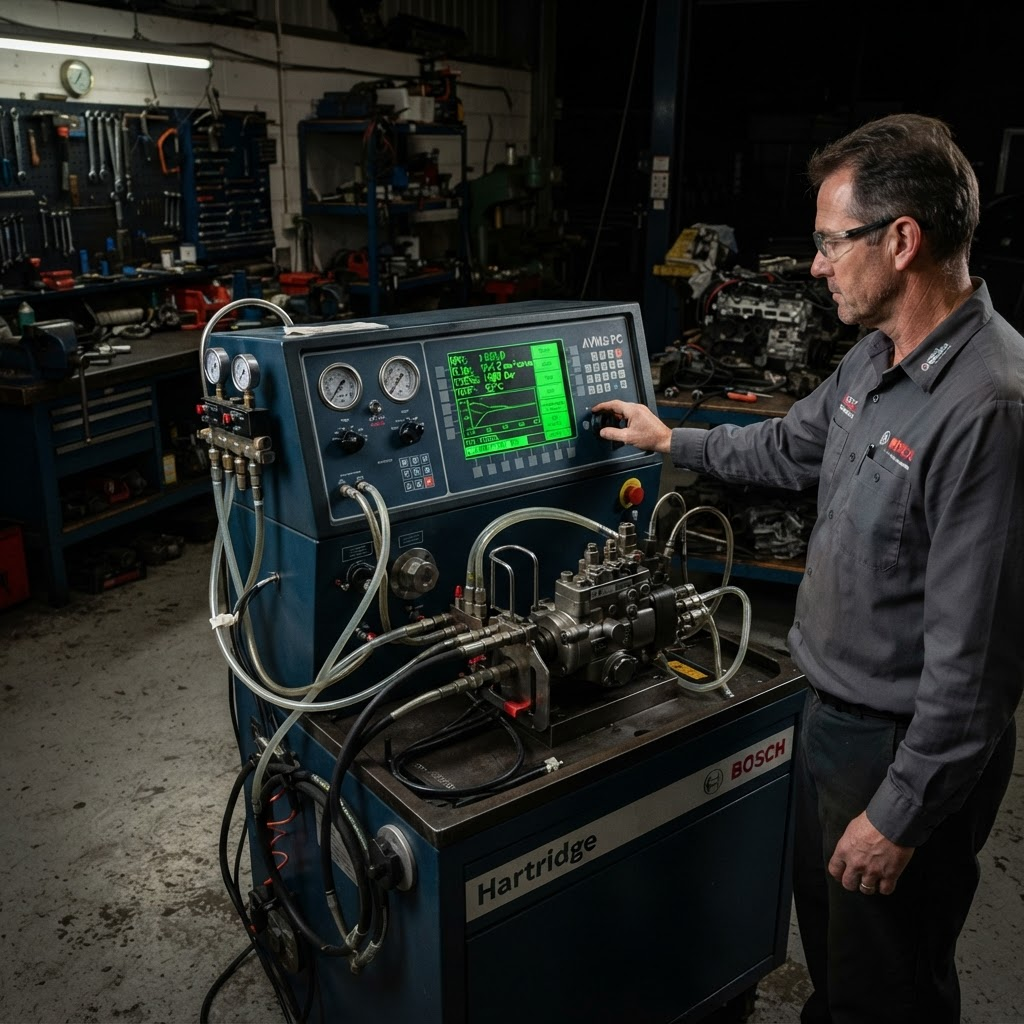 Stanowisko testowe Bosch Hartridge AVM2-PC – serwis diesel